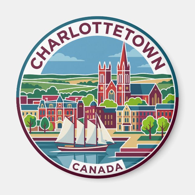 Íman Charlottetown Canadá (Frente)