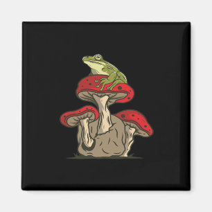 Íman Charme Clássico Retro Cottagecore Sapo Cogumelo