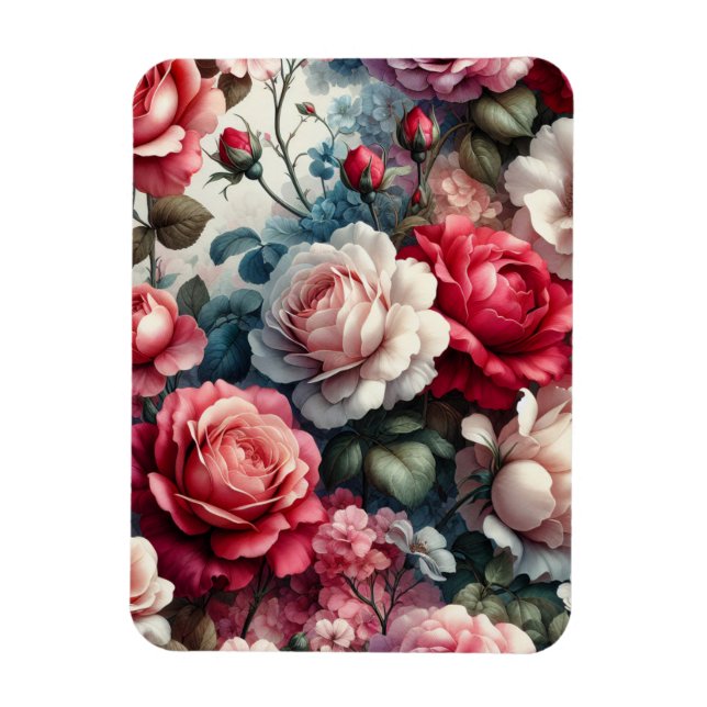 Íman Charme Floral Rosa Atemporal (Vertical)