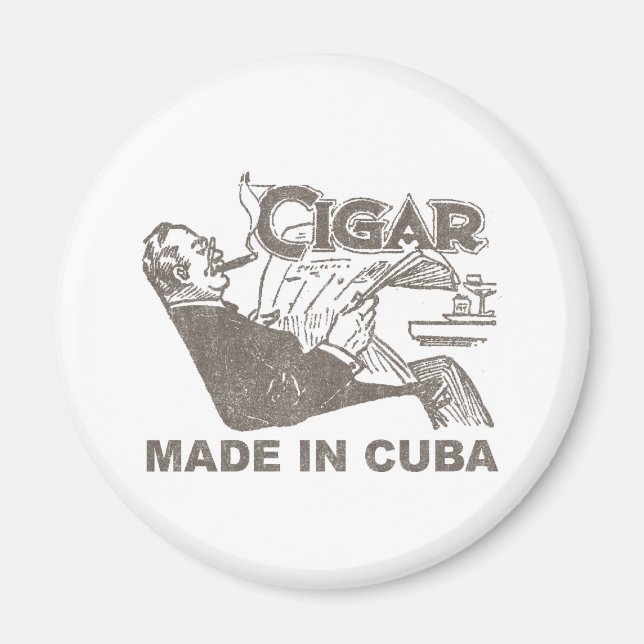 Íman Charuto Feito Em Cuba (Frente)