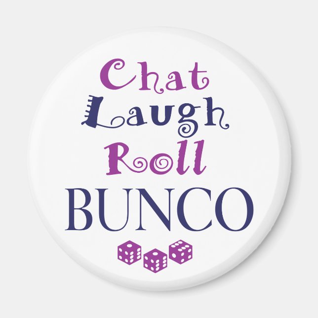 Íman chat,risada,roll - bunco (Frente)