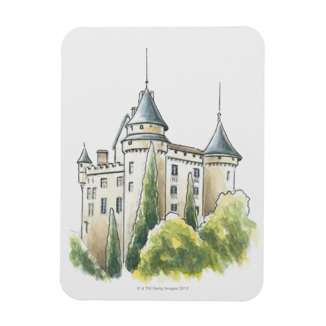 Íman Chateau de Mercues, França (Vertical)