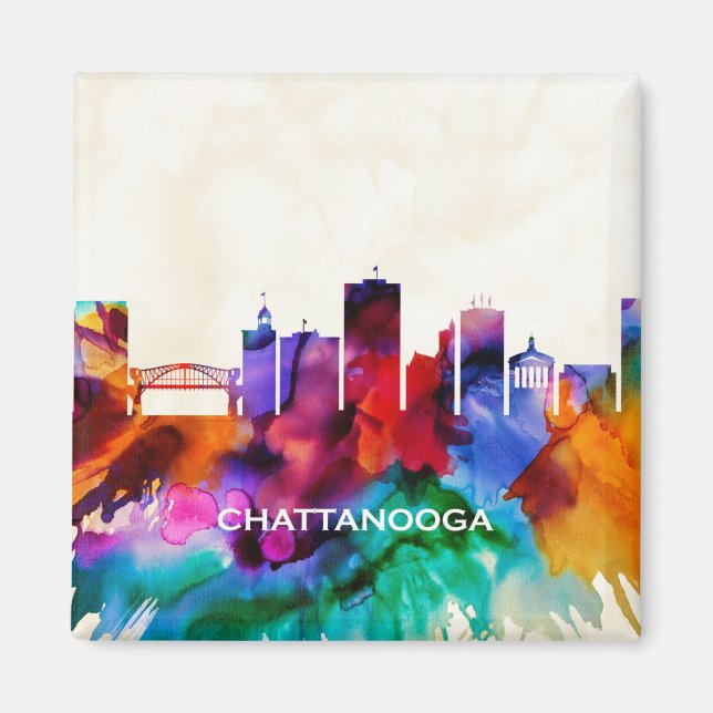 Íman Chattanooga Skyline (Frente)