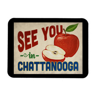 Íman Chattanooga Tennessee Apple - Viagens vintage