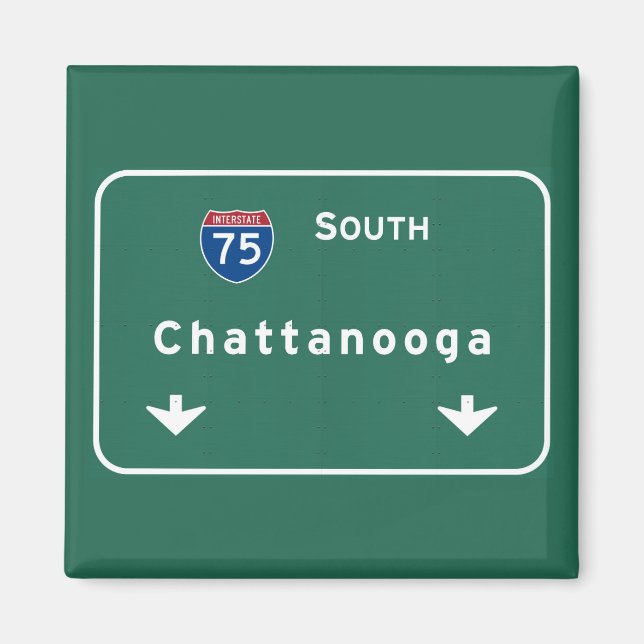 Íman Chattanooga Tennessee Interstate Highway Freeway: (Frente)