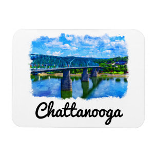 Íman Chattanooga Tennessee Watercolor