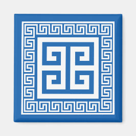 Íman Chave Grega, Branco E Azul