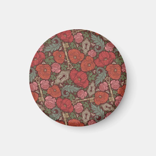 Íman Chave Velha de Travessa Vitoriana Steampunk Papoul (Frente)