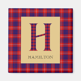 Íman Chaveiro com Monograma H em Tartan Hamilton