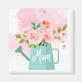 Íman Chaveiro dia de as mães com água e flores