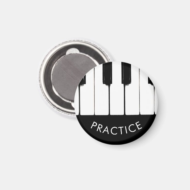 Íman Chaves de Piano, "Prática" (Front/Back)