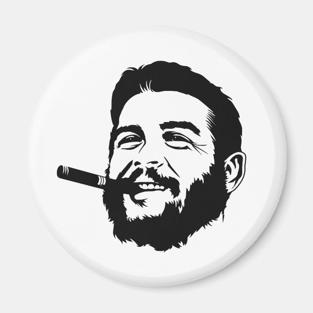 Íman Che Guevara com Imagem de Retrato de Charuto (Frente)