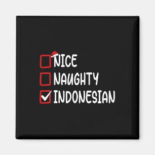 Íman Checklist para o natal, bom garoto indonésio Gi