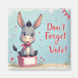 Íman Cheerful Donkey Vote Reminder