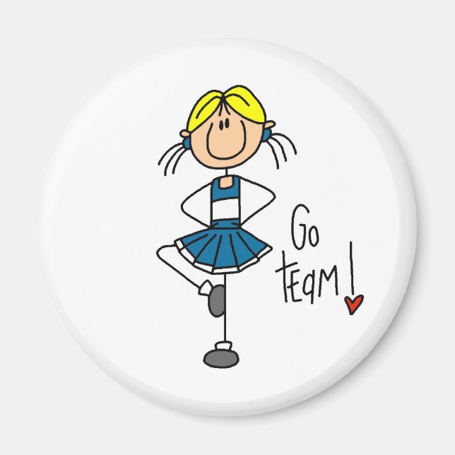 Íman Cheerleader azul (Frente)