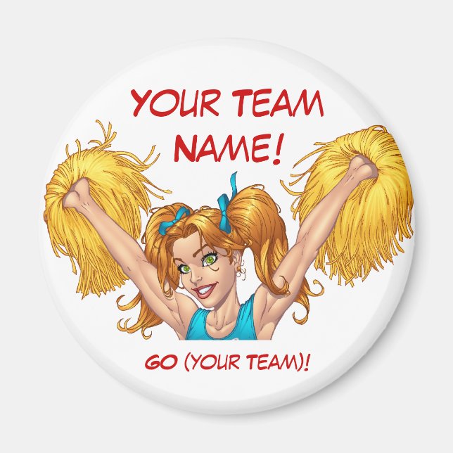 Íman Cheerleader Cheerhead Customizable Stuff (Frente)