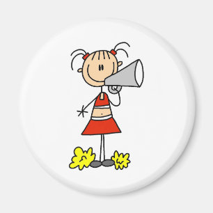 Íman Cheerleader com megafone