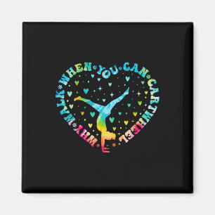 Íman Cheerleader de ginástica de roda cardíaca Tie dye 