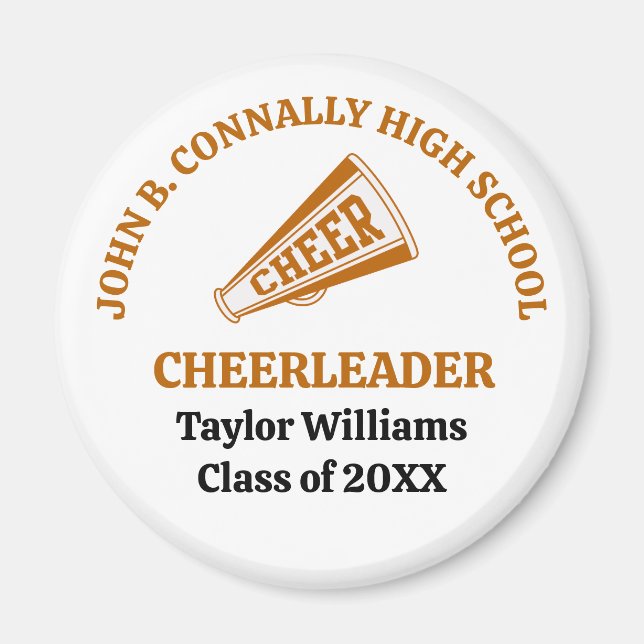Íman Cheerleader do Orange High School Personalizado (Frente)