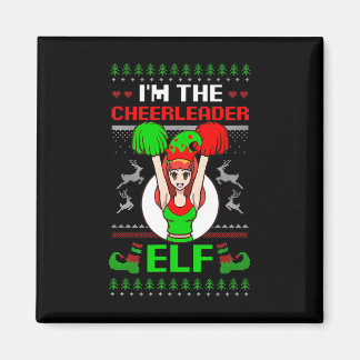Íman Cheerleader Elf Design Christmas Cheerleading 
