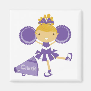 Íman Cheerleader no roxo
