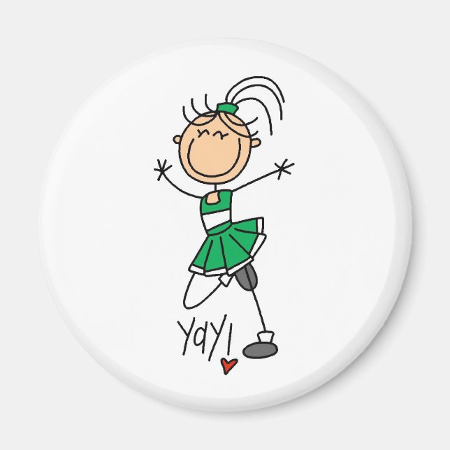 Íman Cheerleader Verde (Frente)