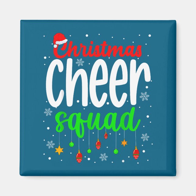 Íman Cheerleading Srts Lover Christmas Cheer Squad  (Frente)