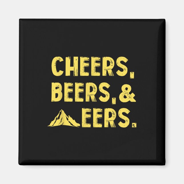 Íman "Cheers And Mountainers West Virginia" (Frente)