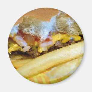 Íman Cheeseburger e fritadas