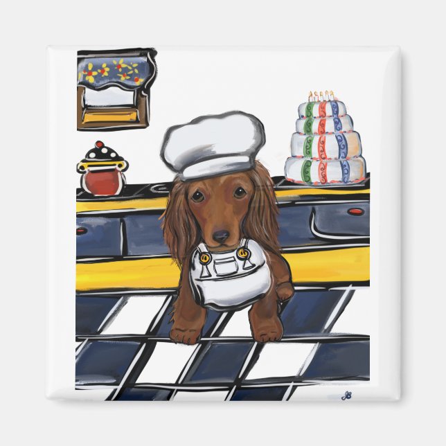 Íman Chef Doxie Vermelho (Frente)