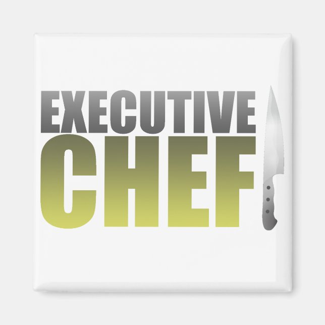 Íman Chef Executivo Amarelo (Frente)