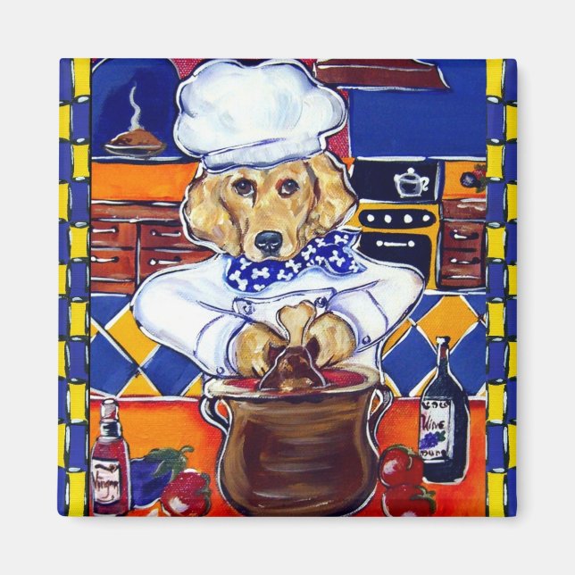 Íman Chef Golden Retriever (Frente)