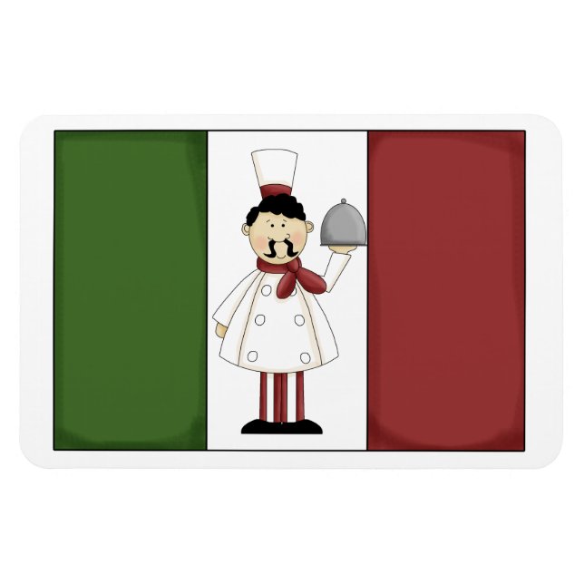 Íman Chef Italiano #4 Premium Magnet (Horizontal)