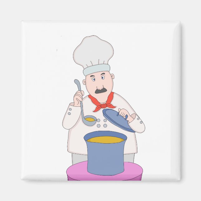 Íman Chef Mustachiado (Frente)
