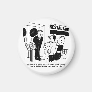 Íman Chef no Restaurante não está no Cartoon de Telev