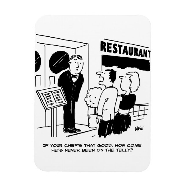 Íman Chef no Restaurante não está no Cartoon de Televis (Vertical)