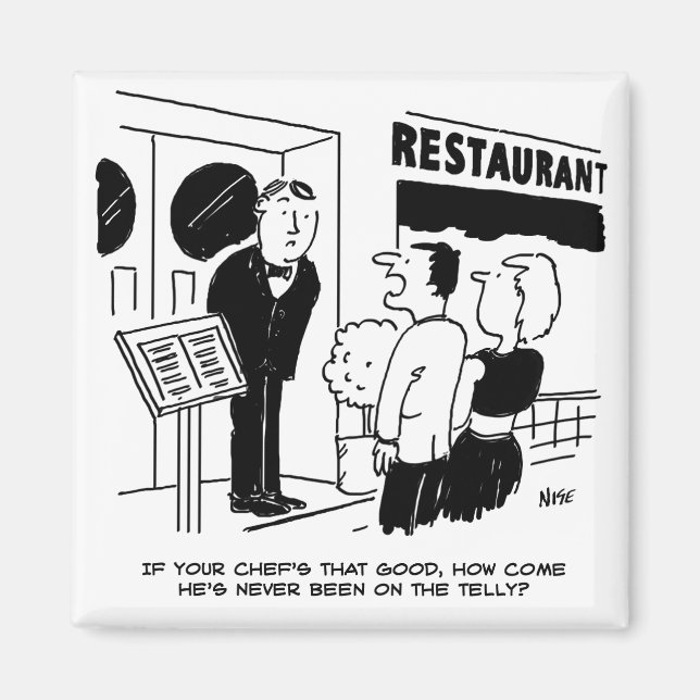Íman Chef no Restaurante não está no Cartoon de Televis (Frente)