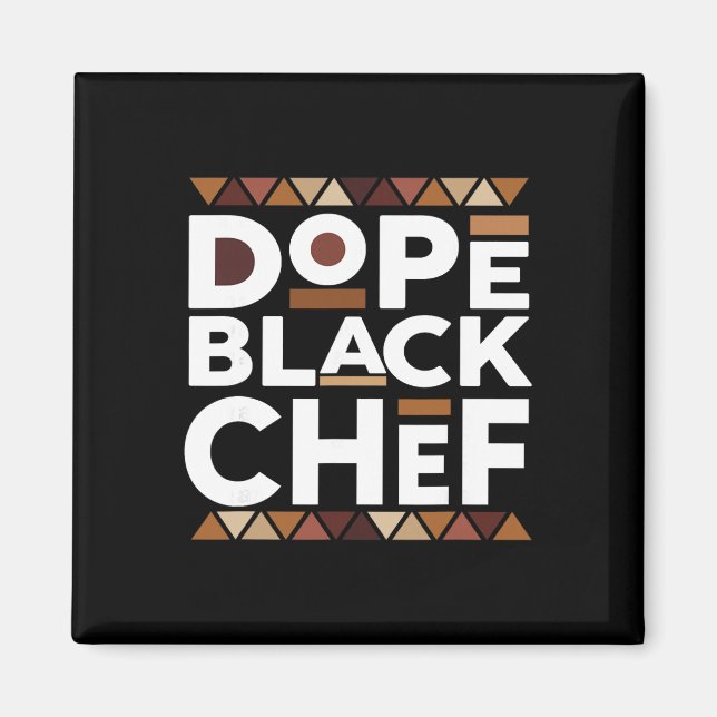 Íman Chef Preto Droga História Negra Melanina Chef Pret (Frente)