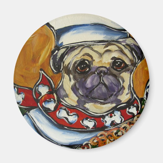 Íman Chef Pug (Frente)