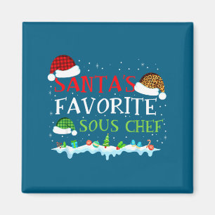 Íman Chefe Divertido Favorito do Papai Noel Sous Divert