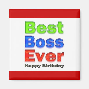Íman Chefe do chefe do feliz aniversario o melhor nunca