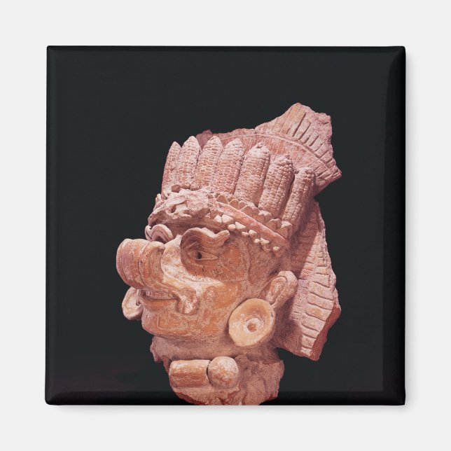 Íman Chefe do deus do milho maia, Oaxaca, c.500 AD (Frente)