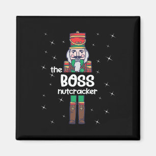 Íman Chefe Família Nutcracker Correspondendo Engraçado