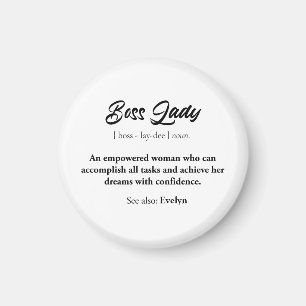 Íman Chefe Lady Mug - Presente de Mulher Empoderada, Co