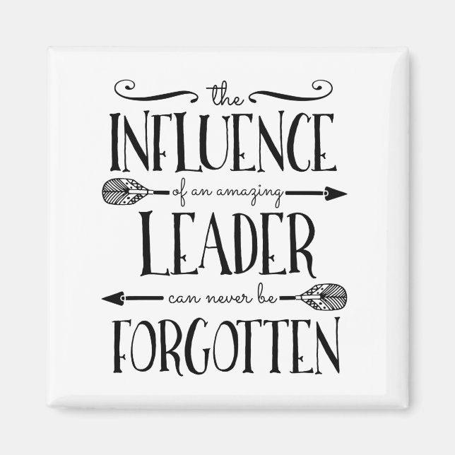 Íman Chefe, líder, mentor, obrigado de presente (Frente)