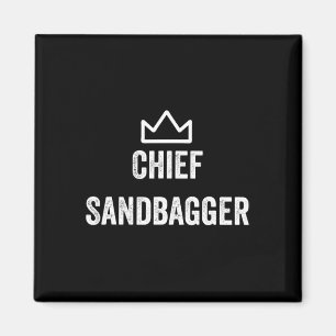 Íman Chefe Sandbagger Gift Para Golf Meme Bjj Chess San