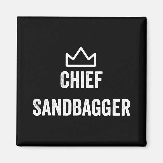 Íman Chefe Sandbagger Golf Meme Bjj Chess Sandbag (Frente)
