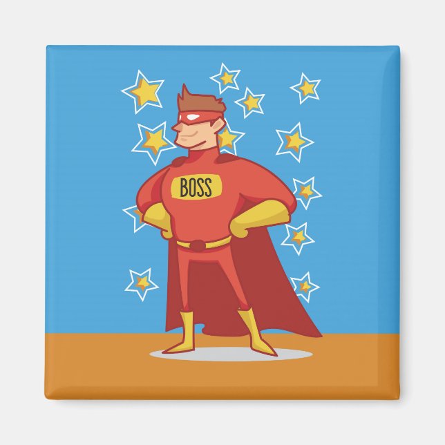 Íman Chefe Super-herói no Dia de os pais (Frente)