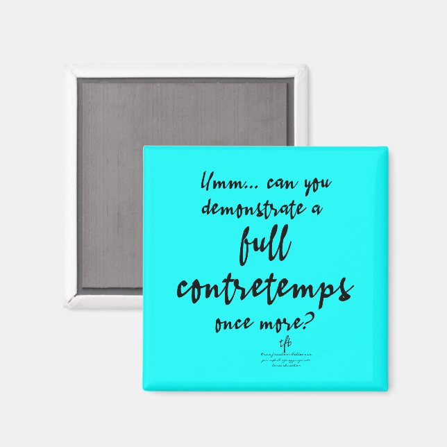 Íman Cheio Contretemps Bright Cyan (Front/Back)