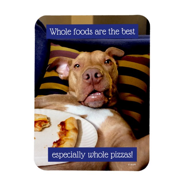 Íman Cheio De Cães De Pizza (Vertical)